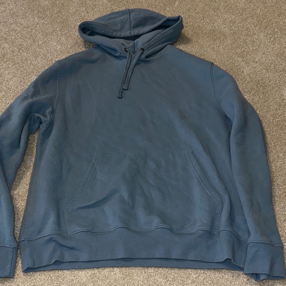 Casual Men's Blue Hoodie